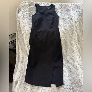 Banana Republic Black Halter Sheath Midi Dress